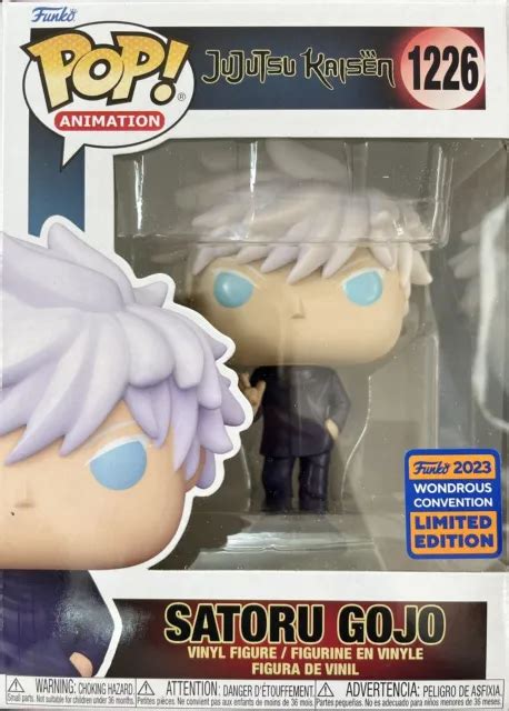 FUNKO POP SATORU Gojo 1226 Jujutsu Kaisen 2023 Wondercon Edizione