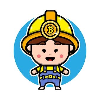 Premium Vector | Cute miner cartoon character design