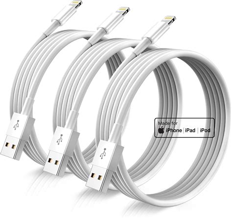 Sharllen Iphone Charger Cable Lightning Cable Mfi Certified 5pack 3ft 3ft 6ft 6ft