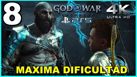 GOD OF WAR RAGNAROK Máxima dificultad PARTE 8 PS5 Repetirá GOTY 4k