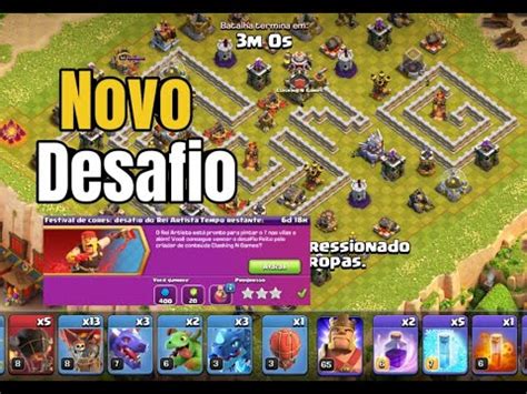 F Cil Como Concluir Novo Desafio Do Rei Artista Clash Of Clans Youtube