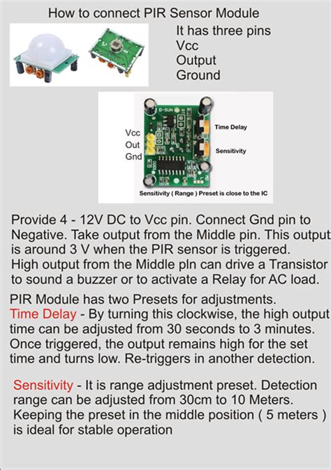 How To Connect Pir Sensor Module Hobby Projects