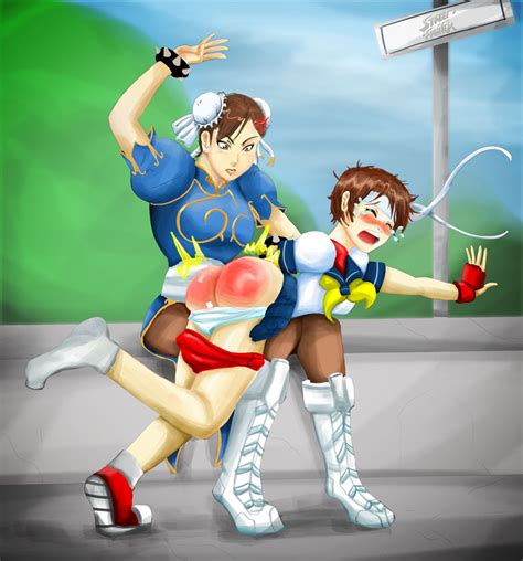 Rule 34 2girls Angry Face Blush Chun Li Defeated Female Female Only