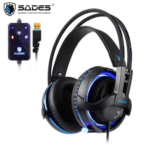 Sades Diablo Realtek Gaming Headset Headphones Surround Sound Usb