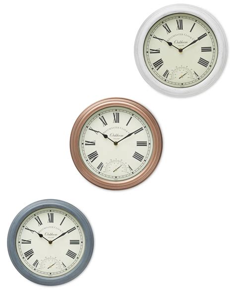 Outdoor Wall Clock And Thermometer Aldi Uk