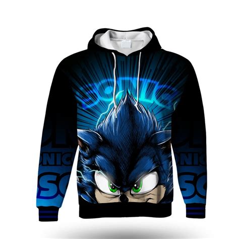 Sonic The Hedgehog Hoodie For Mens Womens And Kids Etsy