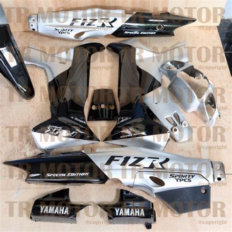 Cover Body Fizr F1zr Malboro Silver Hitam Full Set Halus Cover Bodi