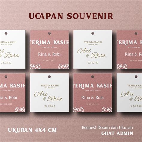 Jual KARTU UCAPAN TERIMA KASIH KARTU SOUVENIR CUSTOM KARTU UCAPAN