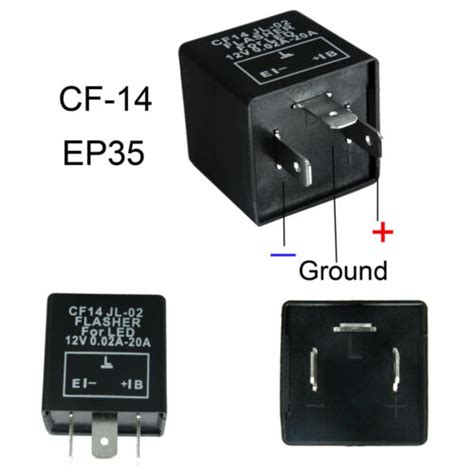 3 Pin CF14 CF 14 JL 02 EP35 LED Flasher Relay Fix For Turn Signal Hyper