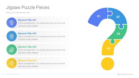 Jigsaw Puzzle Pieces Powerpoint Template Designs Slidegrand