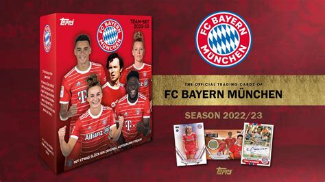 2022 23 TOPPS FC Bayern München Official Team Set Soccer Cards collectosk