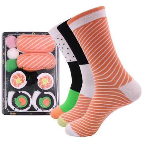 Unisex Sushi Roll Socks Box Set