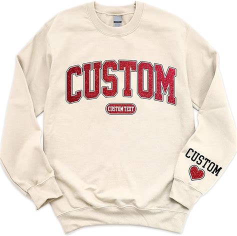 Givesmiles Personalized Print Sweatshirts Design Your Own Custom