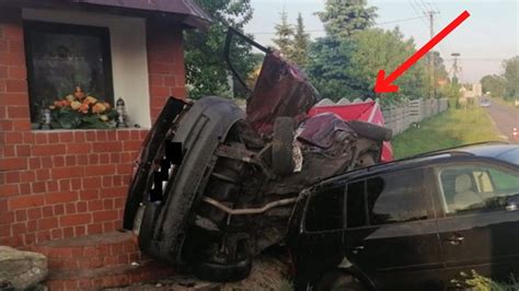 Najpierw Uderzy W Inne Auto Potem Wbi Si W Kapliczk Tragiczny