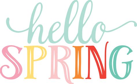 Hola Primavera Vector PNG HD Isolated PNG Mart