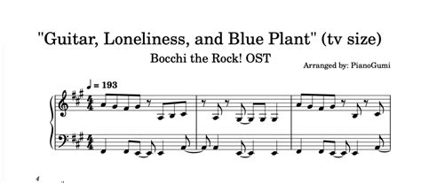 Bocchi The Rock Ost Ep Guitar Loneliness And Blue Planet Tv