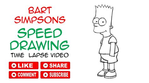 Bart Simpsons Speed Drawing How To Draw Cartoon Anime Youtube