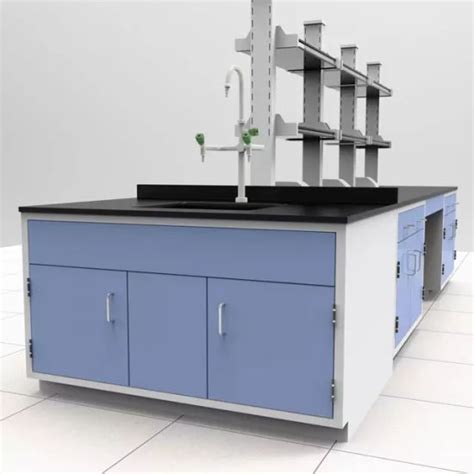 Steel Structure Science Laboratory Bench Floor Mounted Chemistry