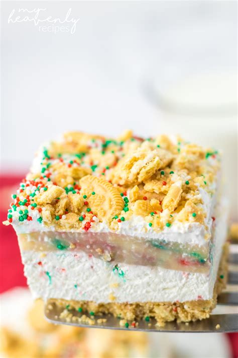 Christmas Cookie Lasagna Dessert My Heavenly Recipes