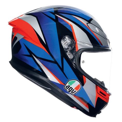 Casco Moto Agv K S Multi Slashcut Black Blue Red Env O Inmediato