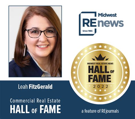 Commercial Real Estate Hall Of Fame Cbres Leah Fitzgerald Rejournals