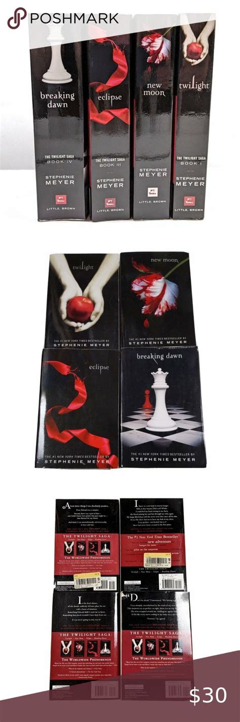 The Twilight Saga Stephenie Meyer Book Set Paperback New Moon Eclipse