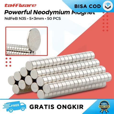 Jual Magnet Kecil Neodymium 50 Pcs Ndfeb N35 Magnet Diy Bulat Super