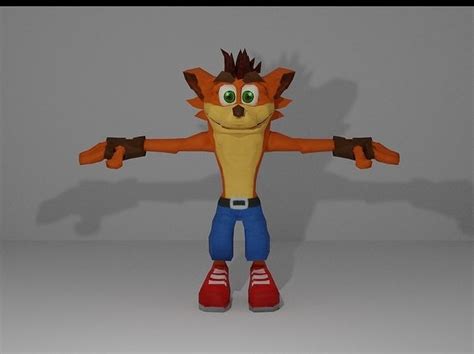 Crash Bandicoot D Low Poly D Model Cgtrader