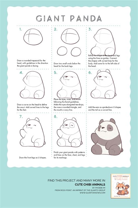 Draw a giant panda and so much more with Cute Chibi Animals! Written by ...