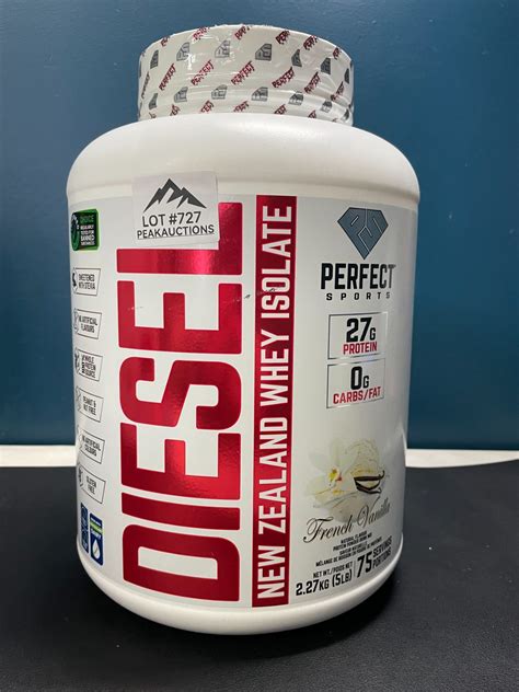 Lot Of 1 Tub Of Diesel New Zealand Whey Isolate Protein Powder Large