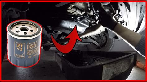 DYI How To Oil Filter Change On Peugeot 206 YouTube