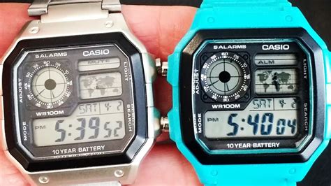 Casio AE 1200WH Royale Modified With Blue Case Change YouTube