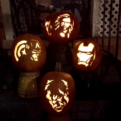 Marvel Pumpkins R Pumpkinstencils