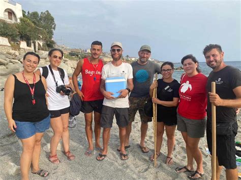 Reggio Spettacolo Sulla Spiaggia Di Bocale Per Una Tartaruga Che