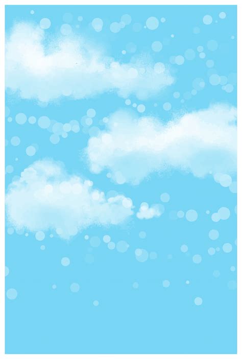 水彩風の青空と雲の背景素材 無料イラスト素材｜素材ラボ