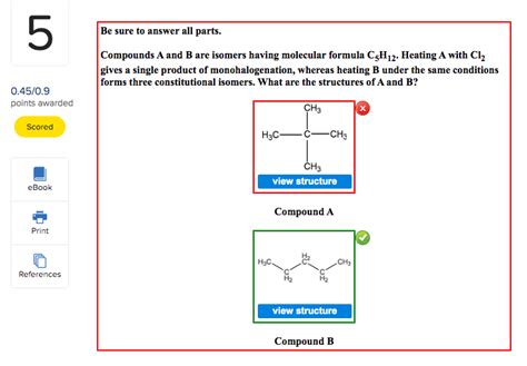 Solved Be Sure To Answer All Parts Compounds A And B Are Chegg