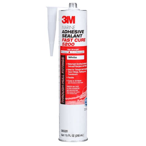 3M Marine Adhesive Sealant 5200FC Fast Cure, PN06520, White, 295 ML