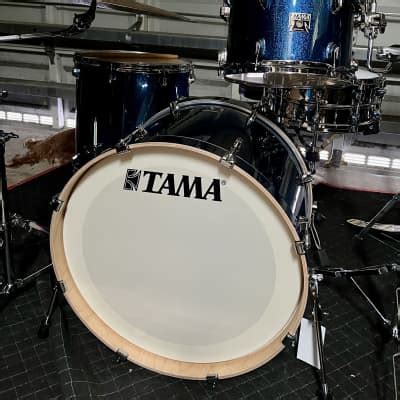 Tama Superstar Classic Maple Pc Drumset Blue Sparkle Reverb