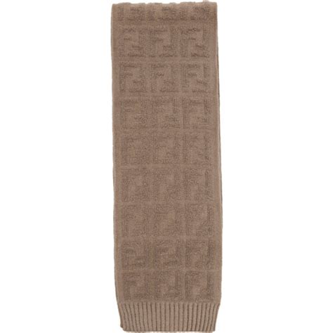 Fendi Beige Forever Fendi Scarf Fendi