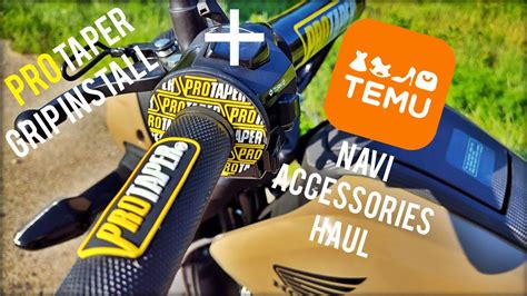 Honda Navi Pro Taper Grip Install Temu Motorcycle Accessories Haul