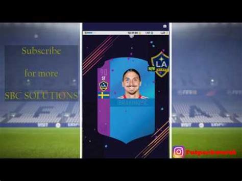 Zlatan Ibrahimovic SBC Solution FUT SWAP YouTube