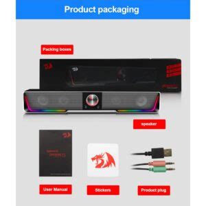 Redragon Gs Darknets Rgb Wireless Gaming Sound Bar Bluetooth