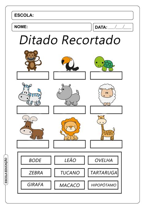 Ditados De Palavras 1 Ano - 9