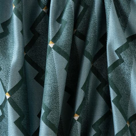 Tissu Motif Vert Malachite Baker En Viscose Bak