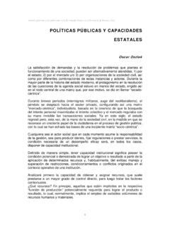 POLÍTICAS PÚBLICAS Y CAPACIDADES ESTATALES pol 205 ticas p 218 blicas