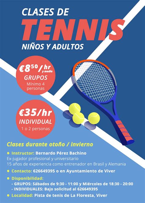 CLASES DE TENIS NIÑOS Y ADULTOS Ayuntamiento de Viver