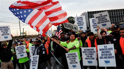 Thousands Of Dockworkers Shut Down Us East Coast Ports In Major Strike