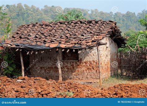 Rural Indian Hut Stock Image Image Of Tiles Building 78222463