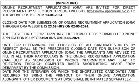 Upsc Recruitment 2024 Notification Out For 105 Vacancies Check Post