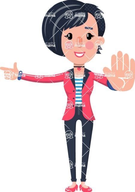 Cartoon Girl With Short Hair 112 Illustrations Graphicmama Girl Cartoon Girl Short Hair